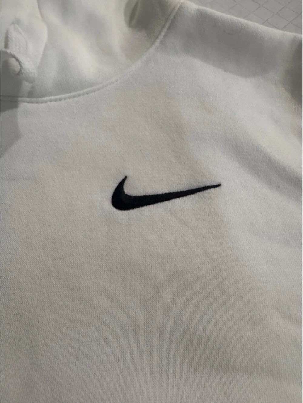 Nike Women's Club Fleece Training Pullover Hoodie Size Small White